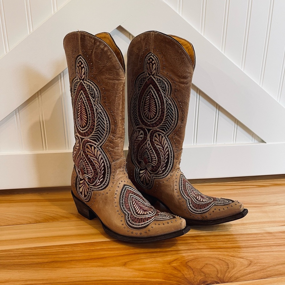 Old Gringo Bianca Bone Boots - worn once!